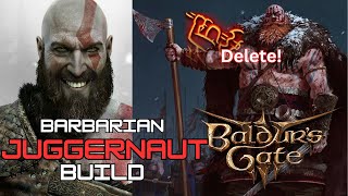 This BarbarianMonk Build is Insane II Unstoppable Juggernaut II Baldurs Gate 3 [upl. by Hsaniva630]