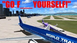 FSX Multiplayer HILARIOUS Argument quotThank You For Your Servicequot [upl. by Nilorac]