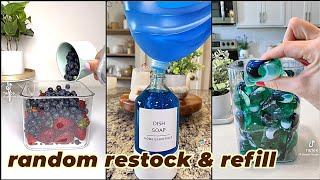 ASMR 1Hour ⏳ Random Restock and Refill Organizing TikTok Compilation ✨ [upl. by Ahsieyt34]