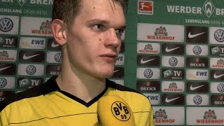 Matthias Ginter Sind froh über diesen Sieg  Werder Bremen  BVB 13 [upl. by Eibbor766]