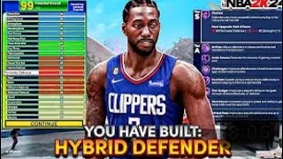 NEW BEST PERIMETER LOCKDOWN BUILD IN NBA2K24  BEST BADGES THE BEST HYBRID LOCK BUILD NBA 2K24 [upl. by Apple]