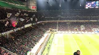 San Siro coro Curva Nord Milano  visuale secondo rosso 236 [upl. by Oiratnom]