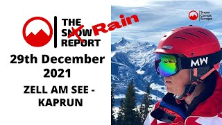 Snow Camps Europe Snow Report 22th December 2021 Kaprun Zell am See with Andy Rose [upl. by Greenland198]