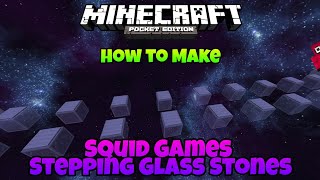 How to make Squid Games Glass Stepping Stones in Minecraft [upl. by Yrocaj]