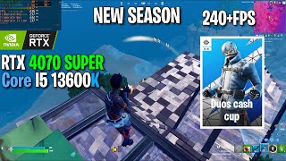 RTX 4070 Super  I5 13600K  Fortnite chapter 5 season 3  Duos cash cup  Performance mode  1080p [upl. by Herrle610]