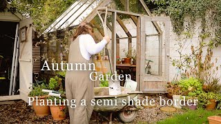 Transforming a Neglected Garden Border  Stunning SemiShade Makeover amp Autumn Planting Ideas 🍁 [upl. by Lotz]