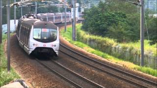 Hong Kong MTR  Metro Cammell emus on the MTRs East Rail line ex KCR [upl. by Valenba]