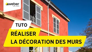 Comment décorer des murs de façade grâce à un badigeon à la chaux aérienne   Weber [upl. by Reina]