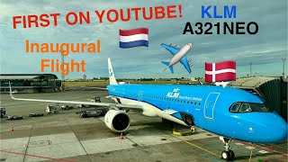 4K INAUGURAL FLIGHT A321NEO  KLM  Amsterdam  Copenhagen [upl. by Pisarik]