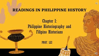 HISTORIOGRAPHY AND FILIPINO HISTORIANS [upl. by Olinad367]