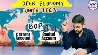 UNIT 6 LEC 3  OPEN ECONOMY  BALANCE OF PAYMENT CURRENT ACCOUNT  CAPITAL ACCOUNTNDIAN ECONOMY [upl. by Grider282]