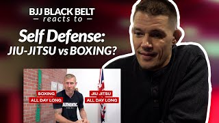 4th Degree BJJ Black Belt reacts to quotSelf Defense Jiu Jitsu vs Boxingquot [upl. by Tully574]