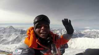 Amazing video from top of Mount Everest Anand Kumar on peak [upl. by Oivalf]