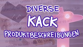 Diverse Kack Produktbeschreibungen [upl. by Llennoj]