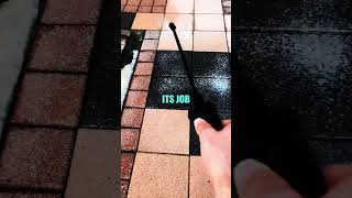 Efflorescence reaction💧✨ pressurewash housecleaning efflorescence clean satisfyingcleaning [upl. by Alisander]