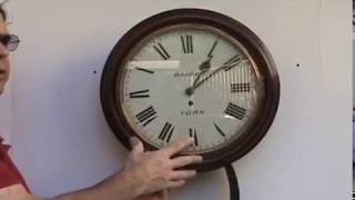 How to Install and Adjust an Antique Dial Clock [upl. by Hut]