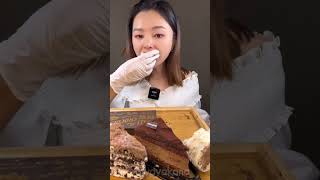 Fast desset mukbang Fast Eating Show Challenge mukbang fasteater funny cakeeatingchallenge [upl. by Kosak]