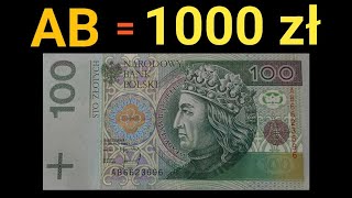 Szok Banknot 100 złotych wart 1000 zł Skup Banknotów Listopad 2023 Aukcje Giełda Biznes [upl. by Ahsar]