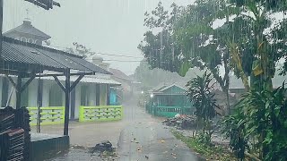 Super Heavy Rain Doesnt Stop in My Village Fell Asleep to the Sound of the Rain ASMR [upl. by Eynahpets389]