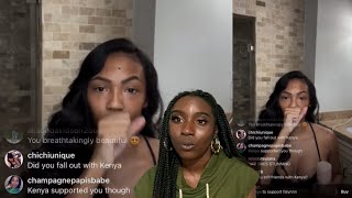 FALYNN PINA GOES LIVE AND SAYS SHE’S NO LONGER COOL WITH KANDI AND KENYA 😮 [upl. by Care]