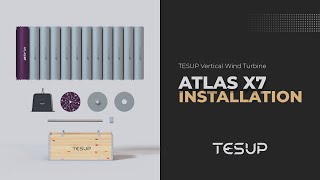 TESUP ATLAS X7 Wind Turbine  Installation Video [upl. by Onofredo]