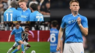 Scott Mc Tominay scored his first goal in his new club Napoli last night against palermo [upl. by Tsenre681]