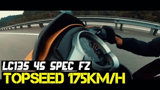 LC135 V3 4Speed Spec FZ Top Speed Malaysia [upl. by Ydospahr478]