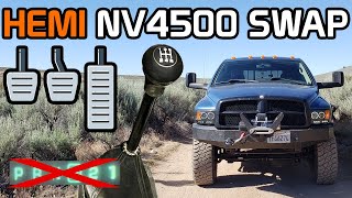 3RD Gen Ram Hemi to NV4500 Swap [upl. by Weide82]