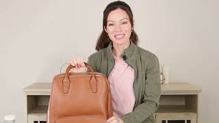 Baish Women Casual Backpack Review Bostanten  Best Leather Backpack For School or Work [upl. by Jelks]