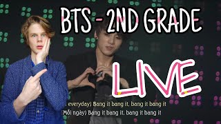 BTS  2ND GRADE REACTION  РЕАКЦИЯ НА ЖИВОЕ ВЫСТУПЛЕНИЕ  МОЛОДЫЕ БАНТАНЫ [upl. by Nylaras151]