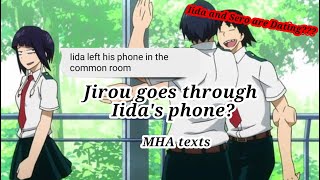 Jirou goes through Iidas phone  IidaSero MHA texts [upl. by Paterson108]