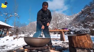 Traditional Russian Borscht Recipe  Ukraine Borsch soup with cabbage  Wilderness Cooking [upl. by Anihta315]