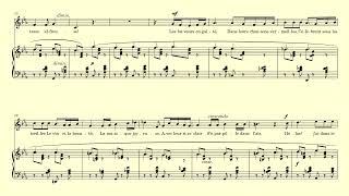 Tristesse Fauré C minor accompaniment with vocal line [upl. by Dijam]