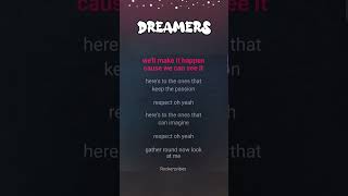 Dreamers lyrics  Jungkook bts jungkook music [upl. by Vashti339]