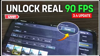 Unlock 90 FPS in Bgmi 🔥 Bgmi Lag Problem new Update 34 [upl. by Graehl510]