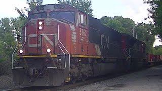 CN 5762 CN 8819 Northbound Internodal Fond Du Lac Wisconsin Pet Rescue Spot 07062024 [upl. by Rawden]