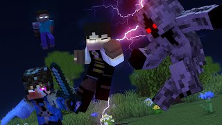 quotBlack and Bluequot  A Minecraft Music Video Rain and JeffVix vs Entity 303 Part 2 [upl. by Sanez]