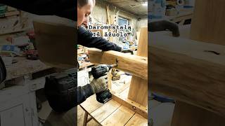 Ąžuolo stalaswoodworking carpenter wood woodwork table bed [upl. by Dehsar745]