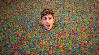 I Filled My Swimming Pool With 50000000 ORBEEZ satisfying [upl. by Novla959]