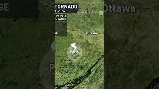 Severe storms and tornadoes hit Ontario and Quebec July 24 2024  shorts tornado [upl. by Aidne]