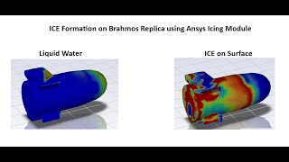 Ice Deposition on Aero Surface using Ansys Icing  Subcooled Water  Freezing [upl. by Dias]