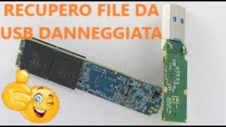 recupero file da chiavetta usb non funzionante tutorial  File recovery from nonworking USB stick [upl. by Yim]