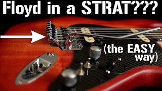 The COMPLETE DIY guide to installing a FLOYD ROSE Tremolo in a Stratocaster [upl. by Evadnee]