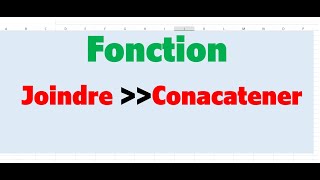 Excel joindre texte vs concatener [upl. by Latimer649]