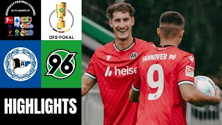 Arminia Bielefeld vs Hannover 96 DFBPOKAL Erste Runde Highlights [upl. by Tommie]