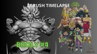 Zbrush Timelapse Broly 4 Manos y efectos del poder [upl. by Annaear764]