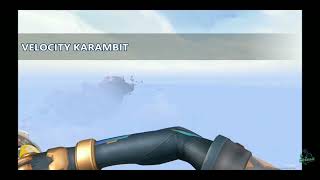 New Battle Pass Karambit Velocity Animation Valorant [upl. by Anetsirk]