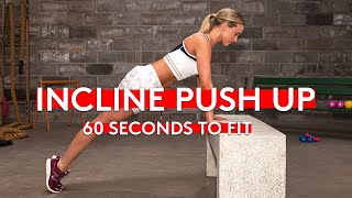 Do Incline Pushups For Upper Body Strengthening In 60 Seconds  60 Seconds To Fit  Brawlers [upl. by Keon]