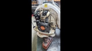 Stihl BR800 X Parked Regen Exhaust Screen Clean 😂 shorts machinesnmetal [upl. by Ecal]