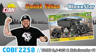 COBI® 2258 ⚡ Blitz 3636S amp Nebelwerfer 41 quotLimited Editionquot ▶️ Unboxing Build Review  📽️ 4K [upl. by Ahsiaa]